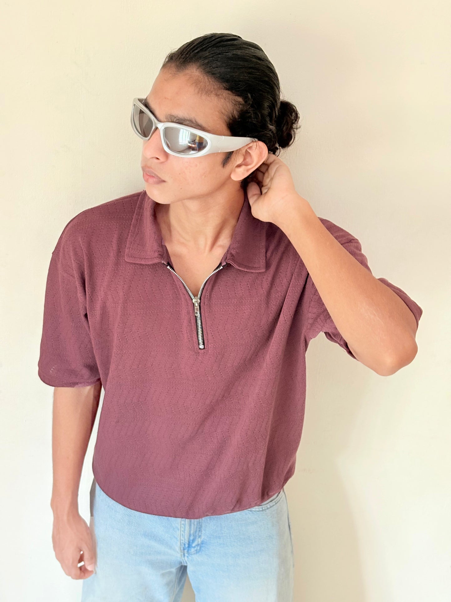 Oversized Polo T shirt